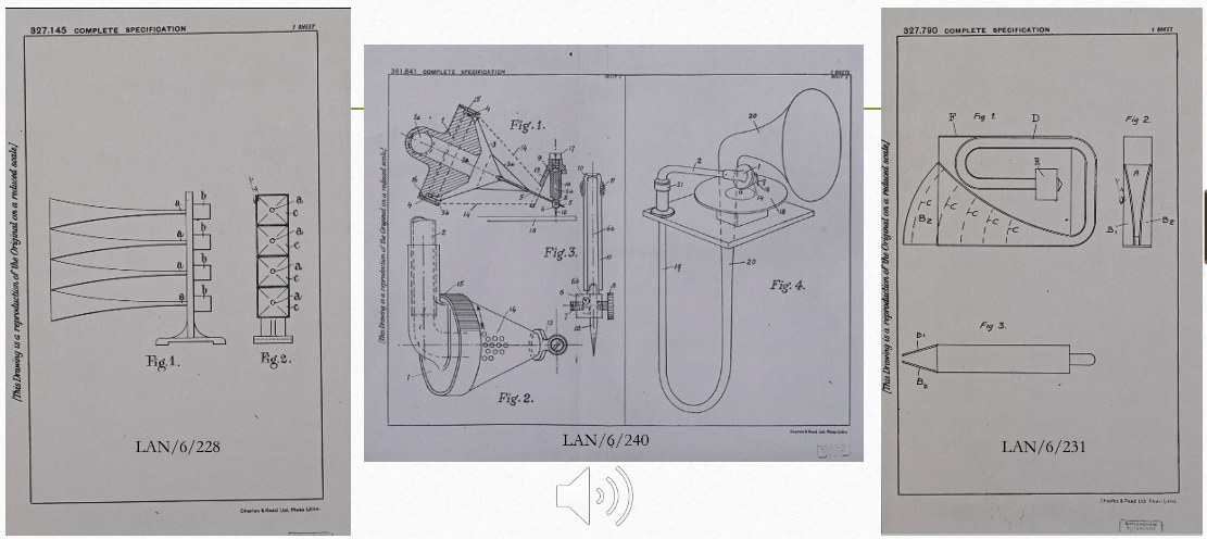 During his lifetime Fred submitted over 400 Patents including these sound-based ones