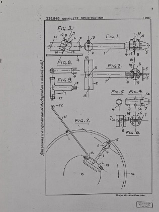 Patent no. 339,949 14 September 1929 - The present invention relates to improvements in apparatus for the reproduction of music, speech, and the like and refers more particularly to an electro-magnet device more commonly known as a ‘pick-up’ by means of which movements impressed upon a needle by a record are caused to give rise to voltage variations which are capable of subsequent amplification for the electrical reproduction of sound through the medium of a so-called loudspeaker