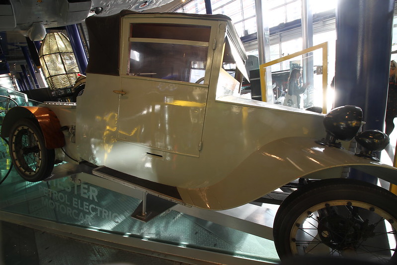 Lanchester MkVII hybrid car in the Thinktank Museum