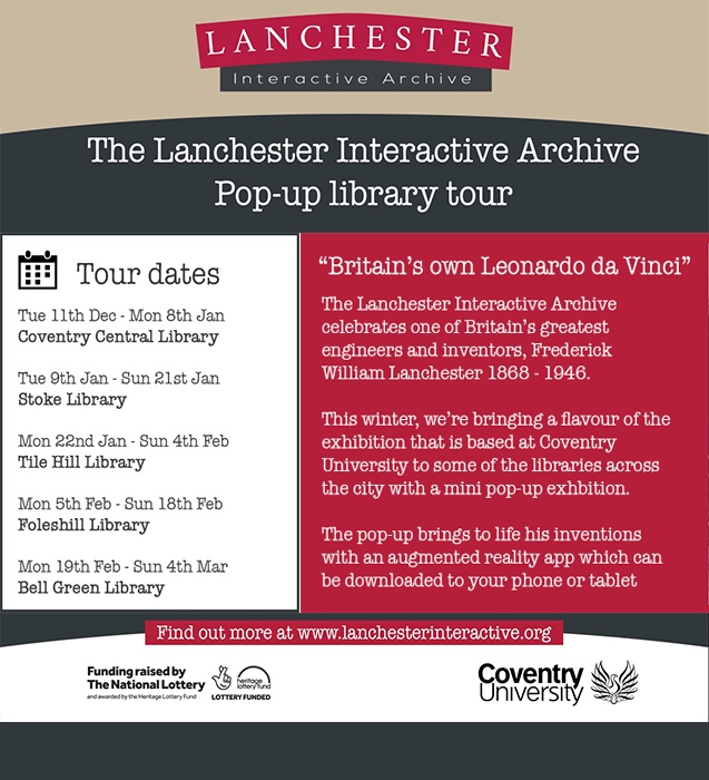 Lanchester Interactive Archive pop-up library tour